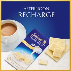 Lindt Classic White Chocolate Candy Bar 4.4 oz 2 Pack Premium Chocolate