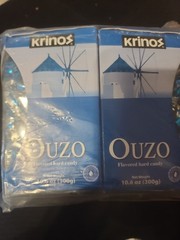 Krinos Ouzu Candy Greek Favorite Licorice Flavor 2pk