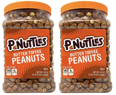 Butter Toffee Peanuts 44 Ounce Jar (Pack of 2) Made in the USA, Kosher, Peanuts