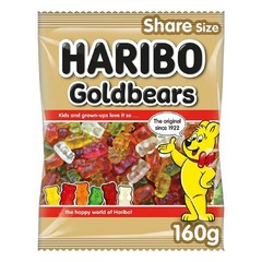 Haribo Gold Bears Bag 160 g (Pack of 6) 1 Count 6),