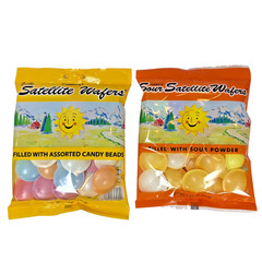 Gerrit’s Satellite Wafers Candy Combo pack- Filled with Beads and Sour Powder