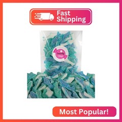 Smarty Stop Sour Blueberry Sharks Gummy Candy (1 Pound (Pack of 1))