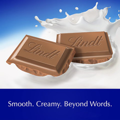 Lindt CLASSIC RECIPE Milk Chocolate Bar, Milk Chocolate Candy, 4.4 oz. 12 Pack