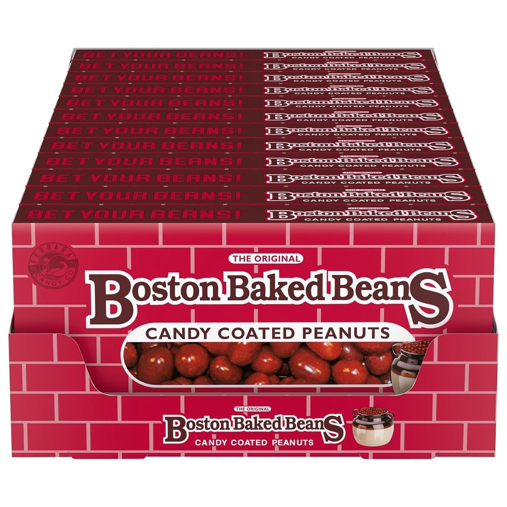 Wonka Boston Baked Beans, Candy-Coated Peanuts,?Sweet & Salty, 4.3 Ounce Theater