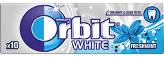 10 x WRIGLEY’S ORBIT WHITE FRESHMINT Flavor Sugarfree Chewing Gum 14g 0.49oz