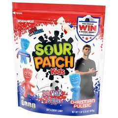 Soft & Chewy Red, White & Blue Gummy Candy – SOUR PATCH KIDS, 1.8 lb Bulk Treats