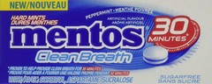 Mentos Clean Breath Mints – Peppermint Flavour – Pack of 12 – 30pc duty free