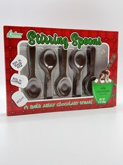 4 PK – Chocolate Stirring Spoons • Drinking Accesories For Hot Cocoa & Coffee