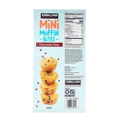 Kirkland Signature Mini Muffin Bites Chocolate Chip 20 Count x 1.65 Oz