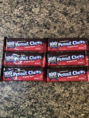 6 X Goldenberg’s Peanut Chews Original Dark Bars 2 Oz USA SELLER