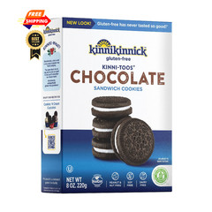 Kinnikinnick Gluten Free KinniTOOS Chocolate 8 Ounce (Pack of 1), brown
