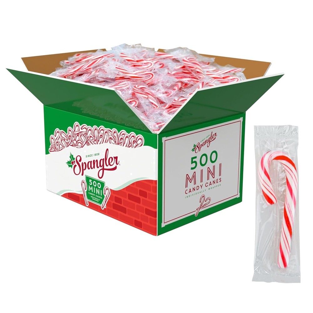 500 Count Mini Candy Canes – Bulk Peppermint Sticks
