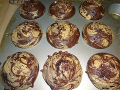 CHOCOLATEY RICH HOMEMADE CHOCOLATE PEANUT BUTTER BANANA MUFFINS (18 MUFFINS)