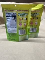 2 Peelerz Peelable Gummy Candy – Resealable Bag – Assorted Fruit Flavors (7 oz.)