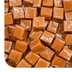 Individually Wrapped Vanilla Caramel Cubes Bulk Caramel Pack 2 Lb Gift Treats