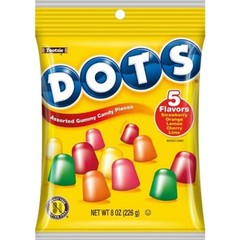 8x Dots 5 Flavors Gummy Candy Bulk Assorted Snack Treats New Sealed Fresh 8oz