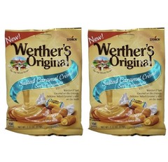 6 Bags STORCK Werther’s Original SALTED CARAMEL CREME Soft Filled Soft Caramels