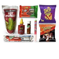 Ultimate Spicy Pickle Complete Chamoy Kit With Icee Powder, 8 Piece Kit