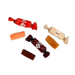 Caramel Assorted Taffy Bulk Bag, Individually Wrapped Neapolitan Candy