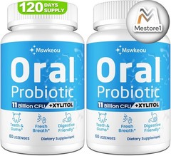 Oral Probiotics for Mouth Bad Breath for Adults 11 Billion CFU Best Breath Oral