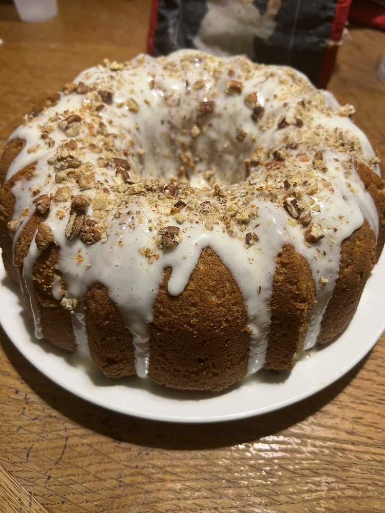 Carrot Pecan Pound Cake