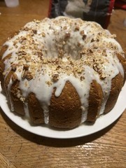 Carrot Pecan Pound Cake
