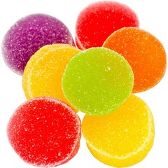 Sunkist Fruit Gems – Gourmet Gummy Candy – BEST PRICE – 4lb BAG – WRAPPED