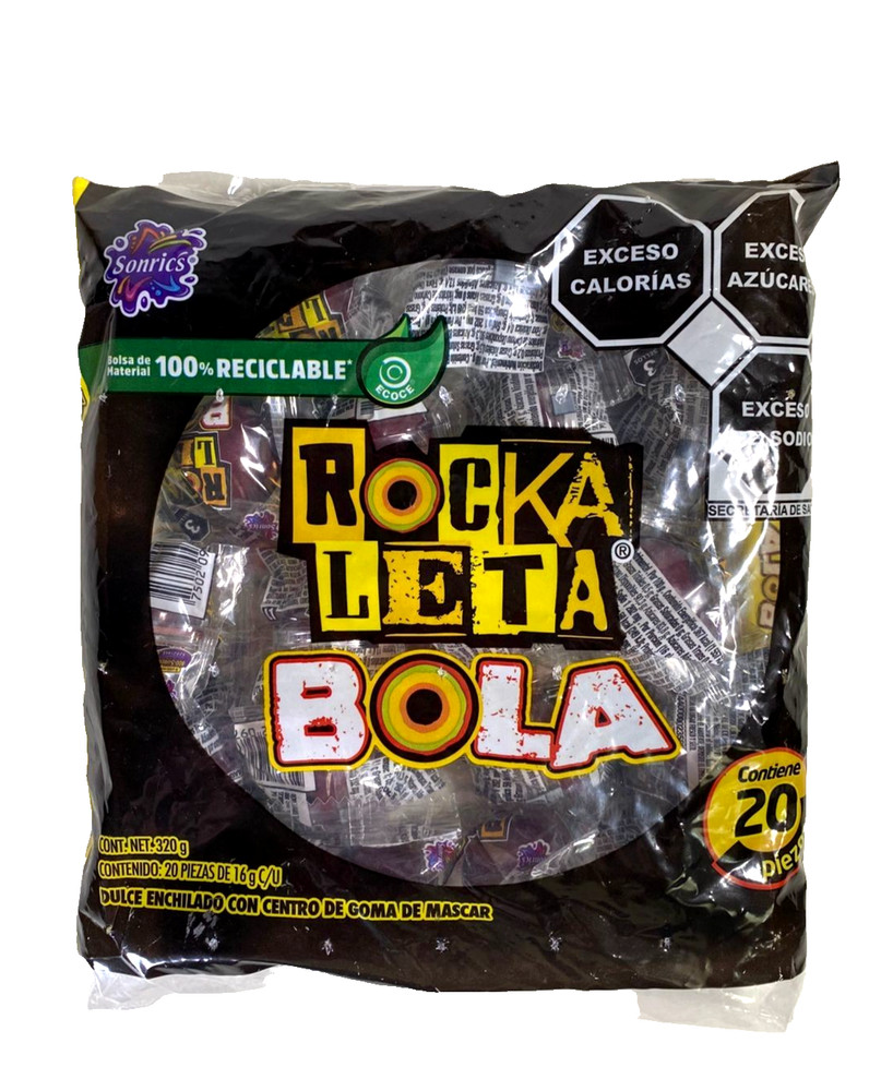 2-Pk Sonric’s Rockaleta Bola 20 Pcs 320g/11.28oz