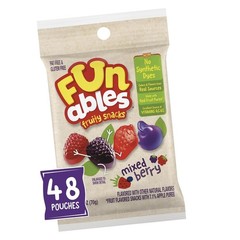 Funables Mixed Berry Fruity Snacks – 22 Count Box, Gluten Free, Fat Free