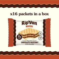 Rip Van Chocolate Hazelnut Wafer Cookies, Keto, NonGMO, Healthy Snacks, Low C…