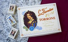 3 Pack 7.62 Ounce Italian Torrone Candy with Orange Vanilla Lemon Flavors