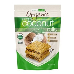 Tropical Fields Organic Crispy Coconut Rolls 11 Ounce Bag