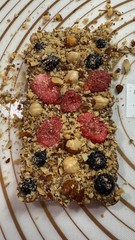 Milk Chocolate Bar Fruits & Nuts taste full Hazelnut Strawberry Blueberries 120g