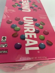 UNREAL GEMS New Full Case (9 packs) Unreal Milk Chocolate Gems 2 Oz per pack