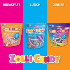 Zolli Pops Sugar Free Dental Friendly Lollipops Assorted Flavors 3.1 Ounce Pack