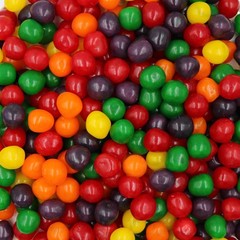 2 Pound Assorted Chewy Sour Candy Balls Fruit Flavors Resealable Bag