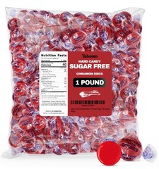 Sugar Free Cinnamon Hard Candy 1 Lb 75 Count Individually Wrapped Fiery Snack