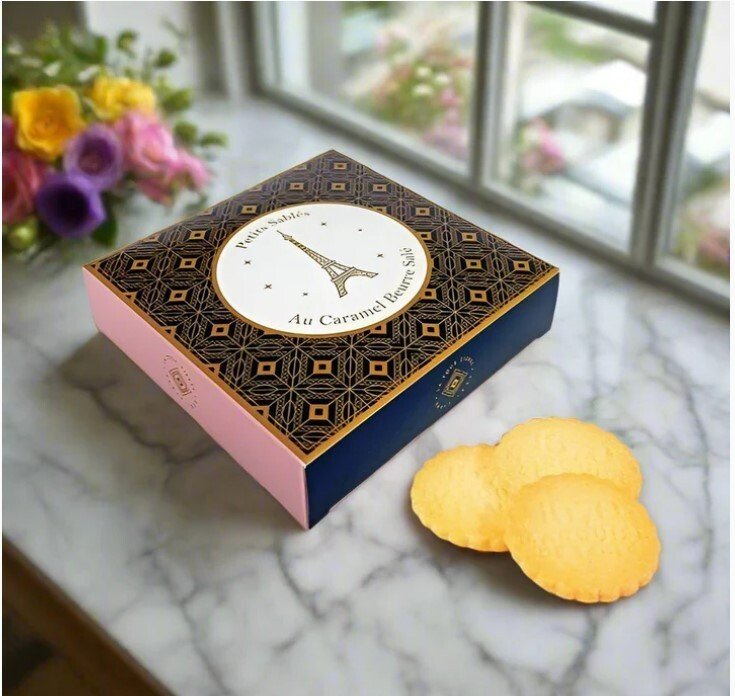 La Sablesienne, French Butter Shortbreads with Salted Butter Caramel Chips