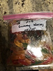 Gummi Worms Fruit Flavor Bulk Gummy Candy 2 Pounds Weighed Candy 2LB (32oz)