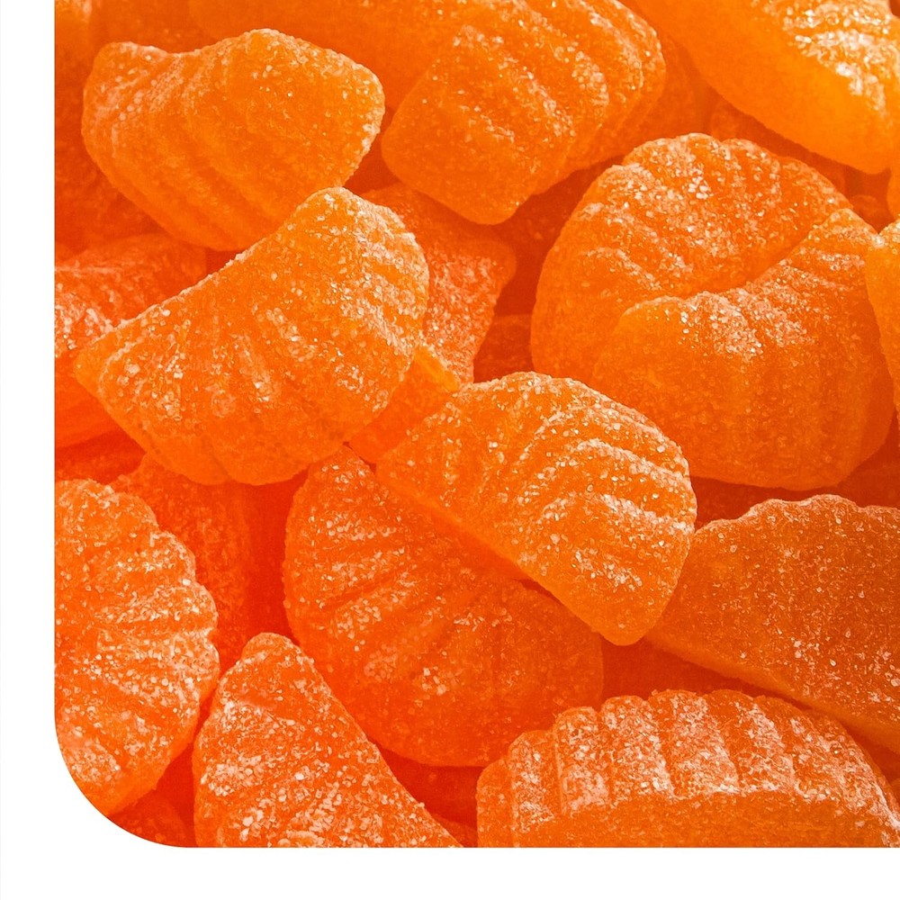 Orange Slices Jelly Candy, Naturally Flavored Fruit Slices – 2 Lb Pack