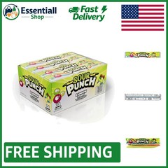 Deliciously Chewy Rainbow Candy Straws – Sweet & Sour Treat, 2oz Tray, 24 Count