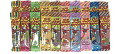 Sour power Candy Straws, various flavors Straws 1.75 Ounce (Pack of 6)