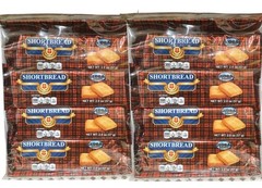 Global Brands Scottish Style SHORTBREAD Cookie 8 Packs, 6 Cookies A Pack 16 Oz