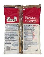 4-PK La Boulangere Pains Au Chocolat, Chocolate Croissants, Individually Wrapped