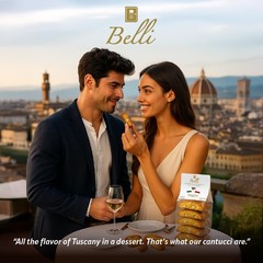 Italian Almond Biscotti | Made in Tuscany, Italy | Belli Traditional Semi Sof…