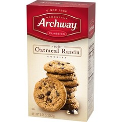Archway Cookies, Classic Soft Oatmeal Raisin Cookies, 9.25 Oz (Pack of 9)
