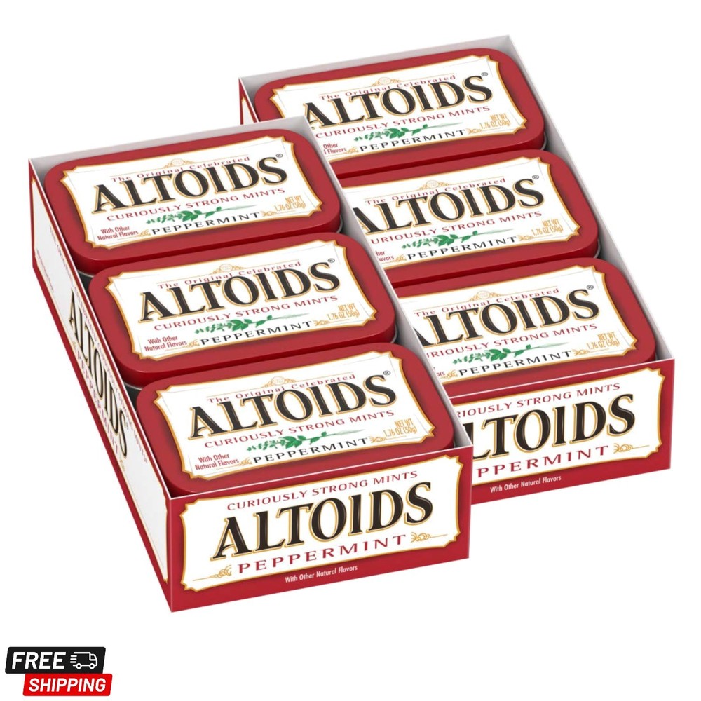 Classic Peppermint Breath Mints, 1.76 Ounce Pack of 12