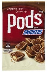 Mars Pods Snickers 160g x 8 |EXPRESS COURIER SHIPPING VIA DHL OR UPS