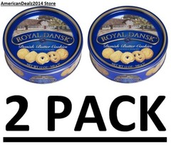 2 PACK – Royal Dansk Danish Cookies Tin, Butter, 12 Oz (Total 24 oz) FRESH
