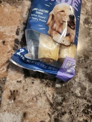 Purina Busy Rawhide Large Breed Dog Bones, Rollhide 2ct Pouch Dog Treat